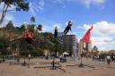 ballet op stokjes voor het opera house…